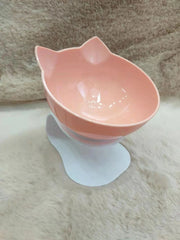 Essentialshouses Single Orange Cat Non-Slip Double Food Bowl