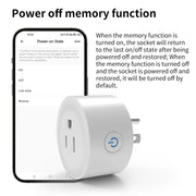 Essentialshouses SIXWGH Smart Socket Bluetoot US Plug , 2.4G Remote Control,Home Appliance eWelink App Control Timing socket