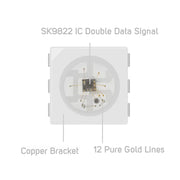 Essentialshouses SK9822 RGB Led Strip Light Similar APA102 1m 5m 30 60 144 LED DATA and CLOCK Separately Individually Addressable IP30 65 67 DC5V