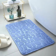 Essentialshouses Sky Blue / 400MMx600MM 🛁 Hot Cobblestone Embossed Bath Mat – Plush Comfort Meets Modern Design