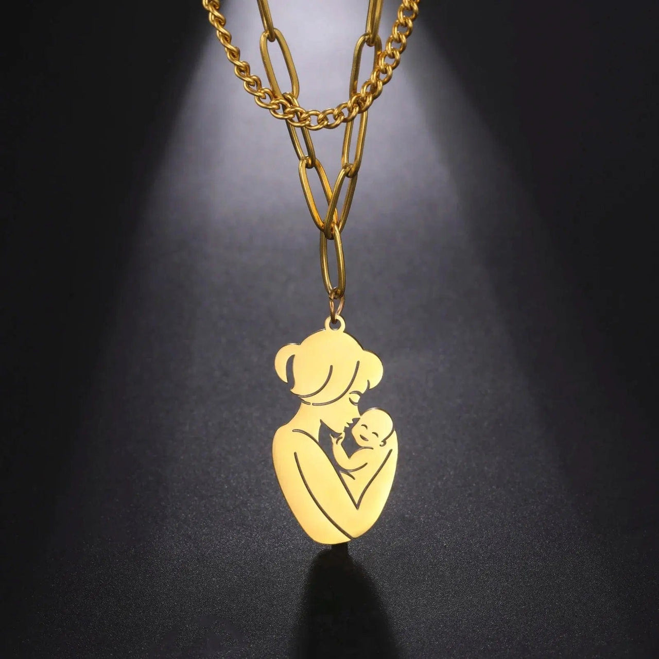 Skyrim Mom Baby Pendant Necklace - Essentialshouses