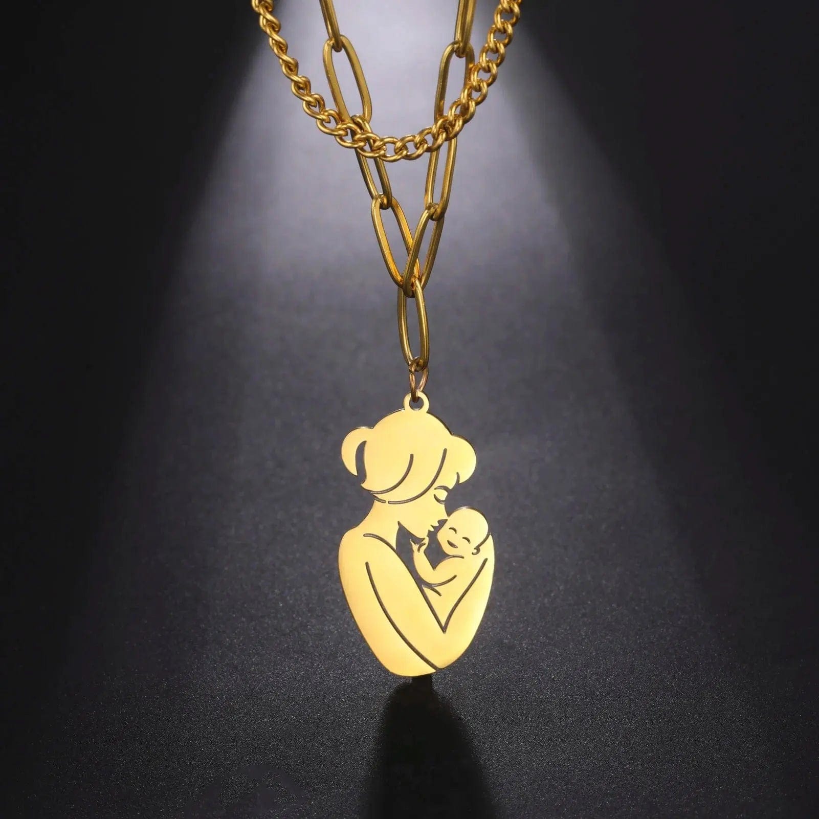 Skyrim Mom Baby Pendant Necklace - Essentialshouses