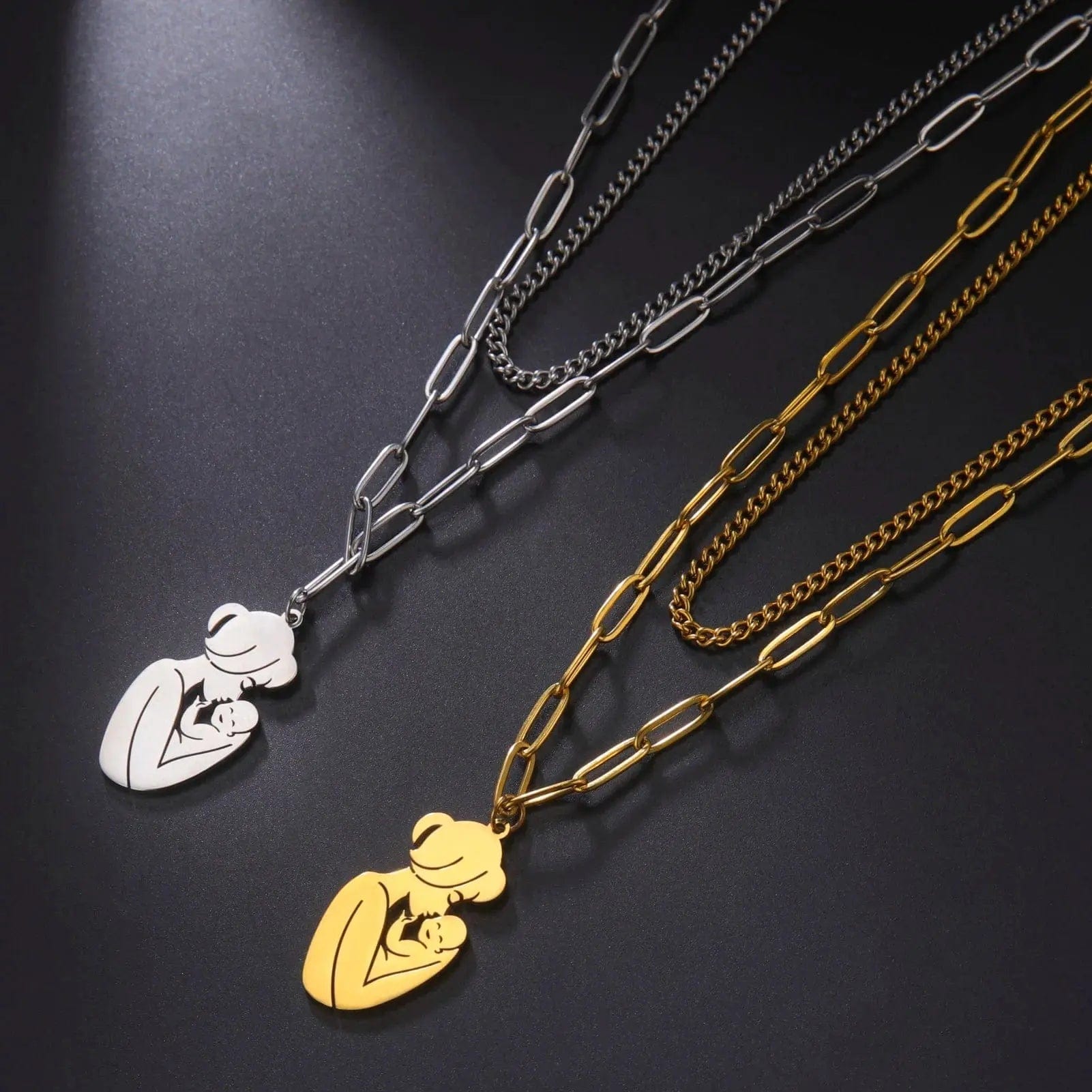 Skyrim Mom Baby Pendant Necklace - Essentialshouses
