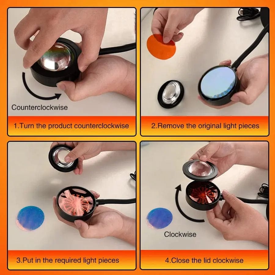 Essentialshouses Smart Sunset Projector Night Light