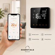 Essentials House smart WiFi thermostat with mobile app remote control and scheduling features