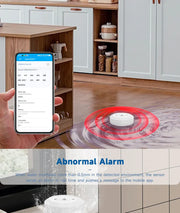 Essentialshouses Smart ZigBee3.0 2MQTT Water Leakage Sensor Flood Overflow Alarm APP Remote Monitoring Work with Home Assistant Security Detector
