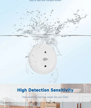 Essentialshouses Smart ZigBee3.0 2MQTT Water Leakage Sensor Flood Overflow Alarm APP Remote Monitoring Work with Home Assistant Security Detector
