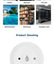 Essentialshouses Smart ZigBee3.0 2MQTT Water Leakage Sensor Flood Overflow Alarm APP Remote Monitoring Work with Home Assistant Security Detector