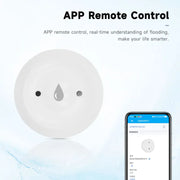 Essentialshouses Smart ZigBee3.0 2MQTT Water Leakage Sensor Flood Overflow Alarm APP Remote Monitoring Work with Home Assistant Security Detector