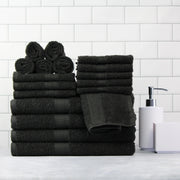 Essentialshouses 🛁 Solid 18-Piece Bath Towel Set – Comprehensive Comfort & Convenience