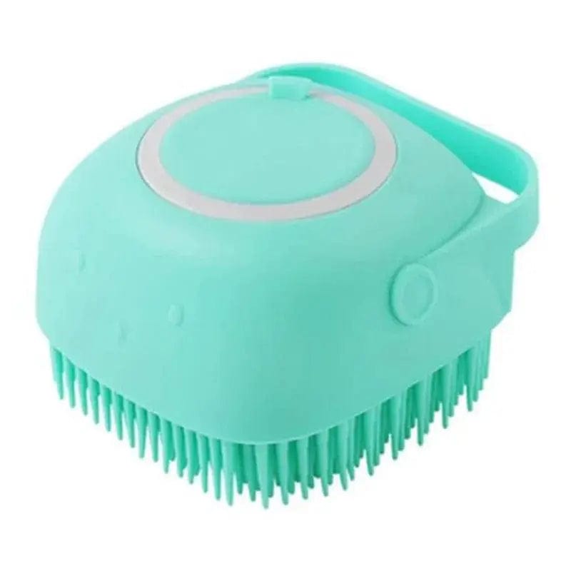 Essentialshouses Square Blue / As the pictures Dog Bath Massage Soft Brush