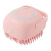 Essentialshouses Square Pink / As the pictures Dog Bath Massage Soft Brush