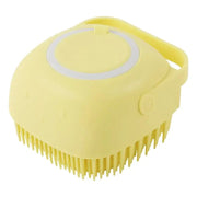 Essentialshouses Square Yellow / As the pictures Dog Bath Massage Soft Brush