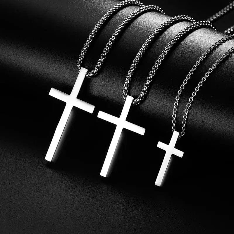 Essentialshouses Stainless Steel Cross Pendant Necklace