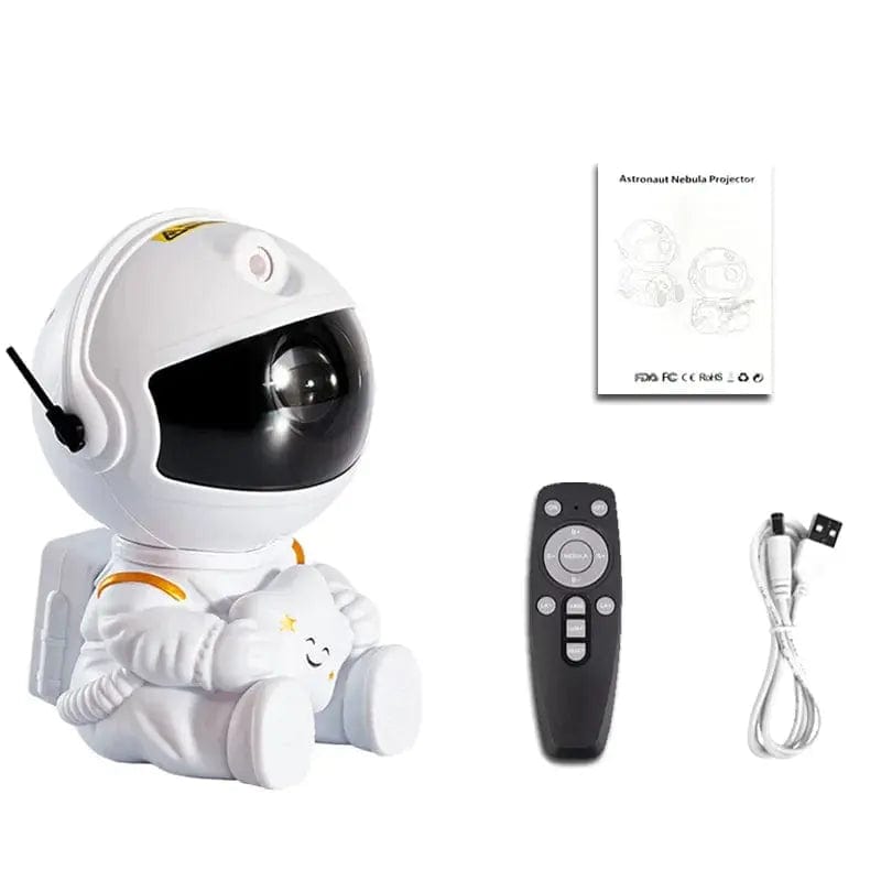 Essentialshouses Stars White / USB Plug 🌌Galaxy Star Projector LED Night Light – Astronaut Lamp