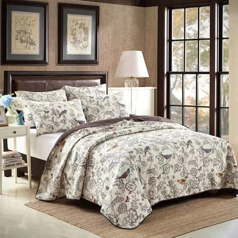 Essentialshouses Style 10 / 230x250cm 1pcs Quilt Rural Retro Bedding Set