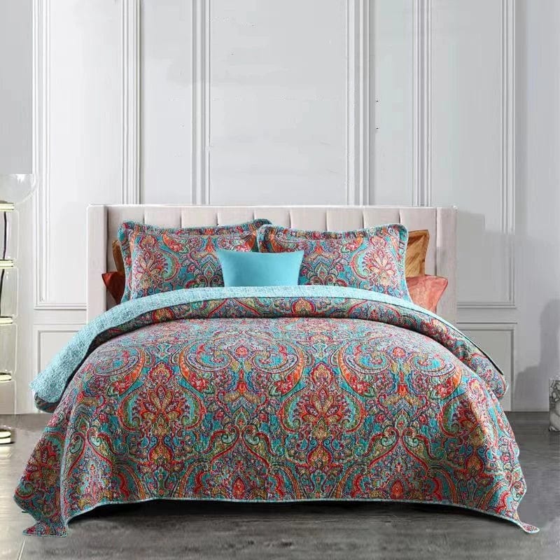 Essentialshouses Style 13 / 230x250cm 1pcs Quilt Rural Retro Bedding Set
