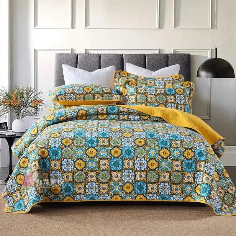 Essentialshouses Style 15 / 230x250cm 1pcs Quilt Rural Retro Bedding Set