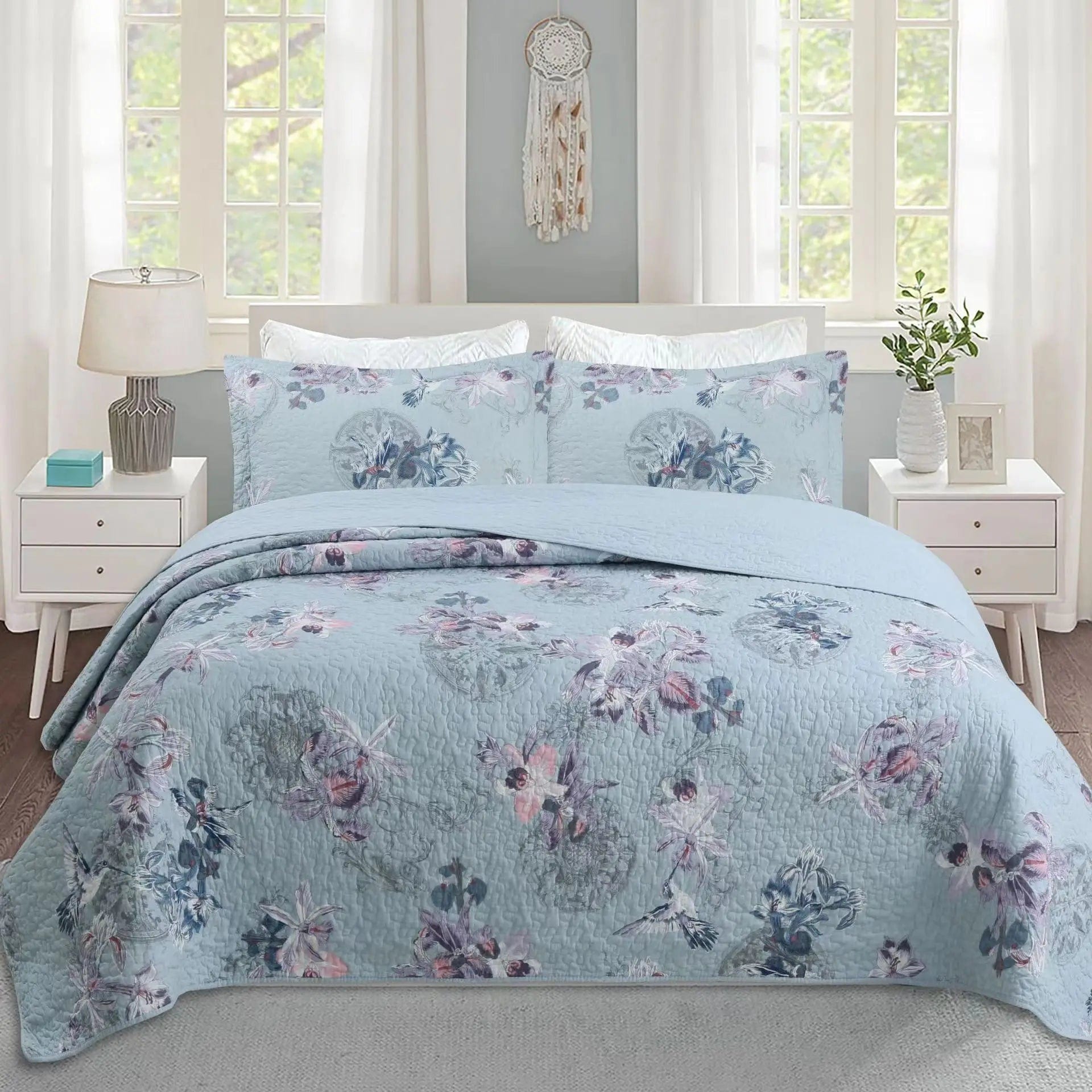 Essentialshouses Style 16 / 230x250cm 1pcs Quilt Rural Retro Bedding Set