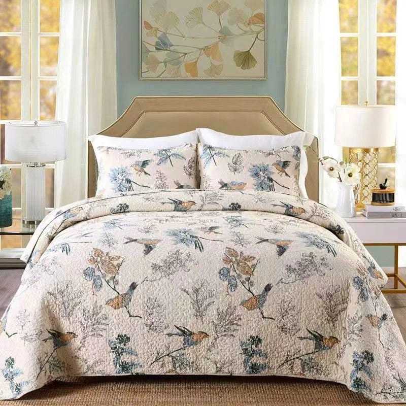 Essentialshouses Style 6 / 230x250cm 1pcs Quilt Rural Retro Bedding Set