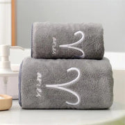 Essentialshouses Style A 🛁 Constellation Coral Fleece Bath Towel Set – Softness Meets Celestial Elegance