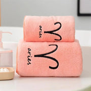 Essentialshouses Style B 🛁 Constellation Coral Fleece Bath Towel Set – Softness Meets Celestial Elegance