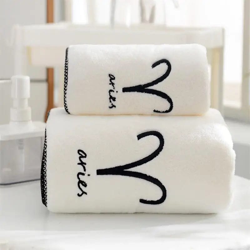 Essentialshouses Style C 🛁 Constellation Coral Fleece Bath Towel Set – Softness Meets Celestial Elegance