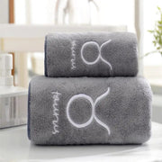 Essentialshouses Style D 🛁 Constellation Coral Fleece Bath Towel Set – Softness Meets Celestial Elegance