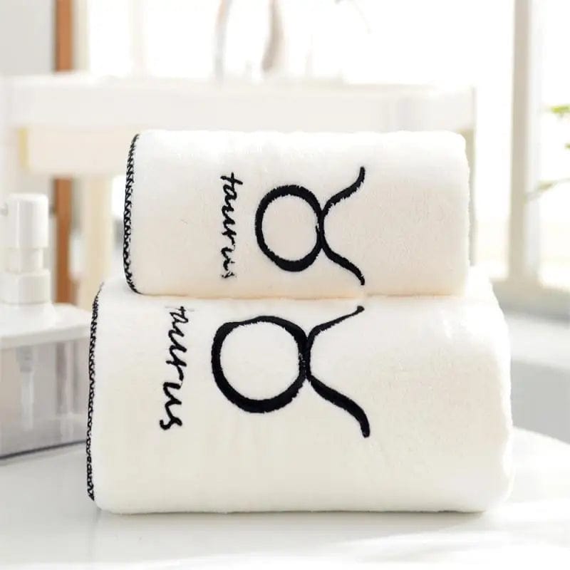 Essentialshouses Style F 🛁 Constellation Coral Fleece Bath Towel Set – Softness Meets Celestial Elegance