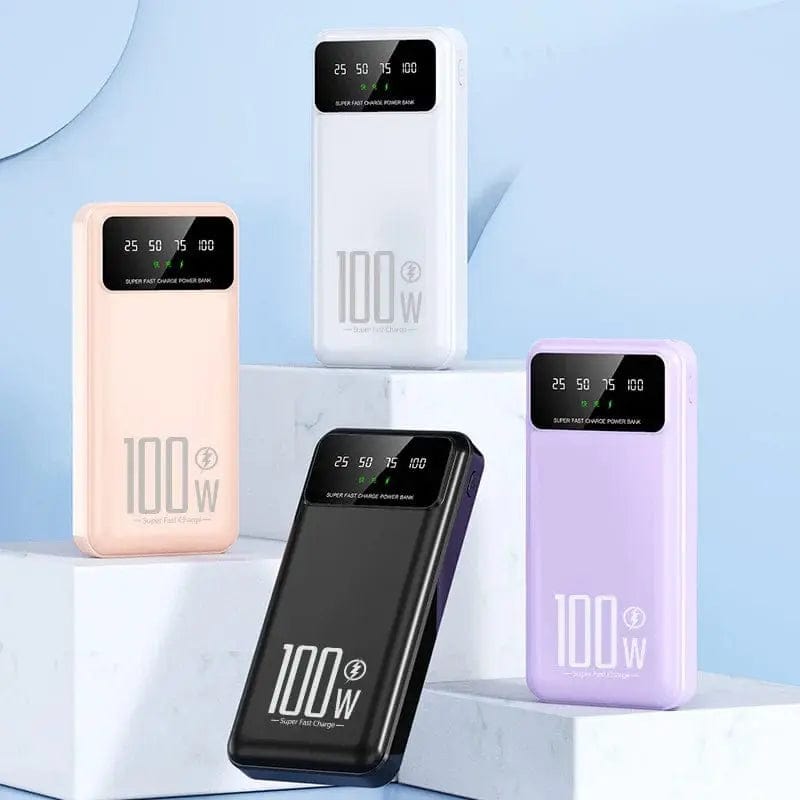 Super Fast Charging 100000mAh Power Bank - Essentialshouses