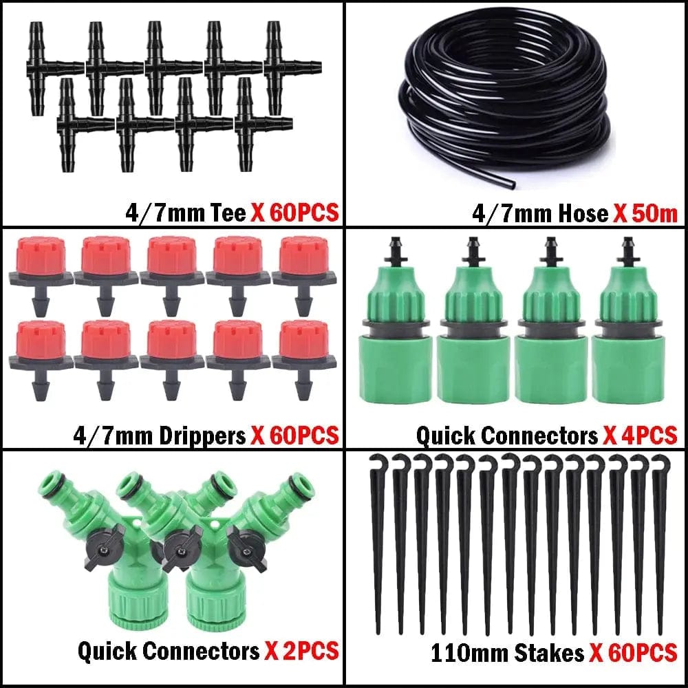 Essentialshouses T50m Garden Automatic Watering Tool Set