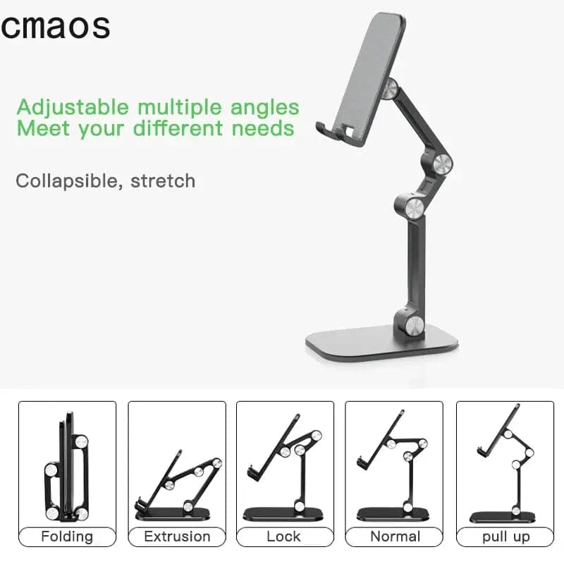 Three Sections Foldable Desk Phone Holder - Essentialshouses