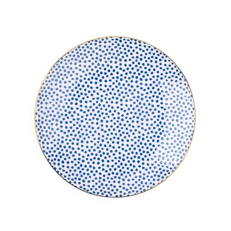 Blue Dot 12 Piece Dinnerware Set - Essentialshouses