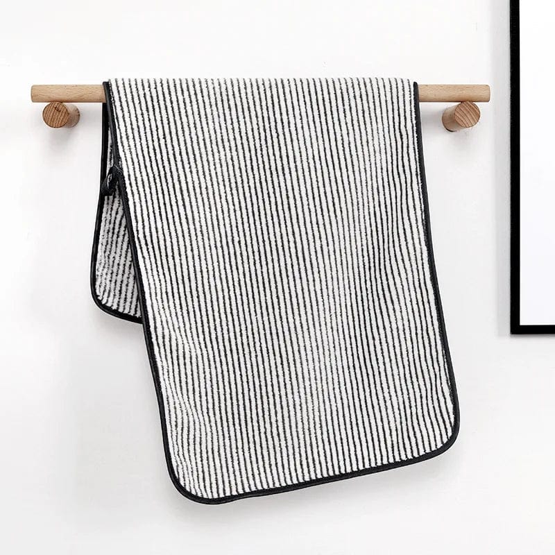 Essentialshouses Towels 35X75CM 🛁 Bamboo Charcoal Fiber Bath Towel & Dry Hair Cap Set – Luxurious Comfort & Hygiene