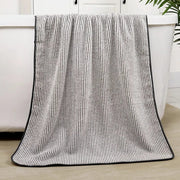 Essentialshouses Towels 70X140CM 2 🛁 Bamboo Charcoal Fiber Bath Towel & Dry Hair Cap Set – Luxurious Comfort & Hygiene