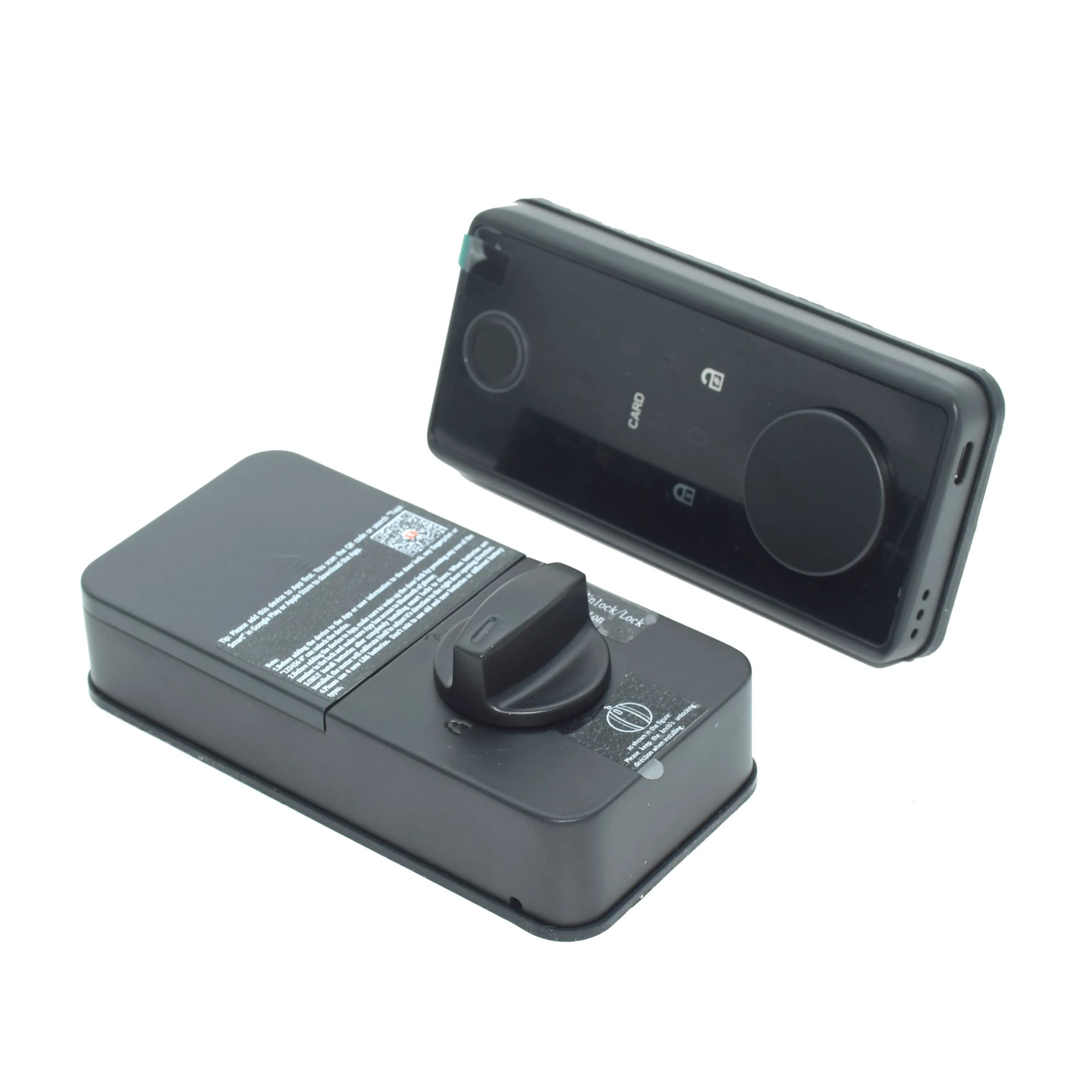 Essentialshouses TTLock APP Smart Fingerprint Password Card US Deadbolt Automatic Latch Motor Lock