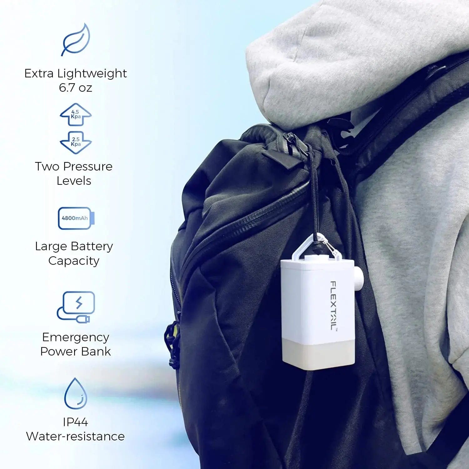 Essentialshouses Ultralight Portable Electric Air Pump