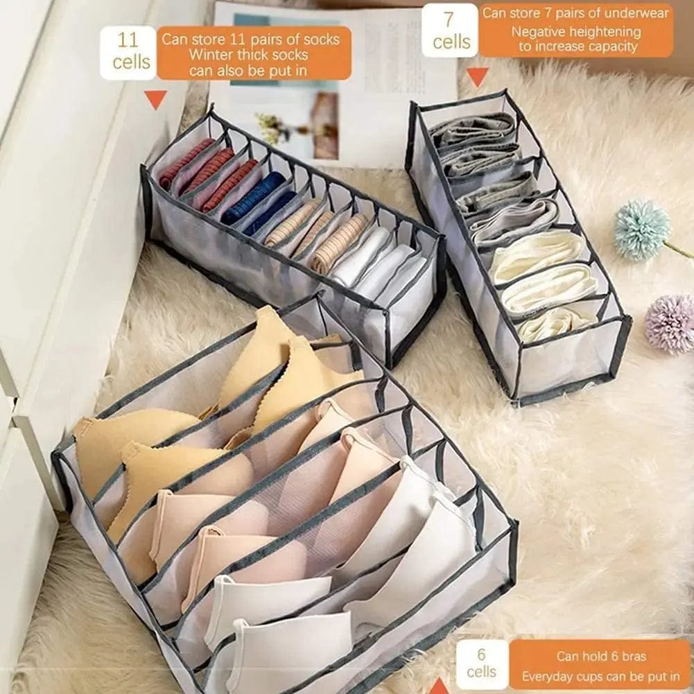 Essentialshouses 🧺Underwear & Bra Organizer Storage Box – Streamline Your Wardrobe with Elegance