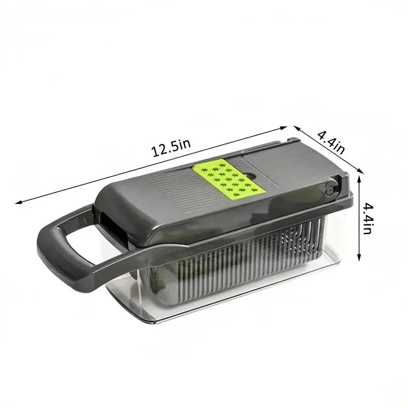 Essentialshouses United States Advanced Vegetable Cutter - Wave Cut Pattern, Decorative Ridges for Veggies, Single Piece