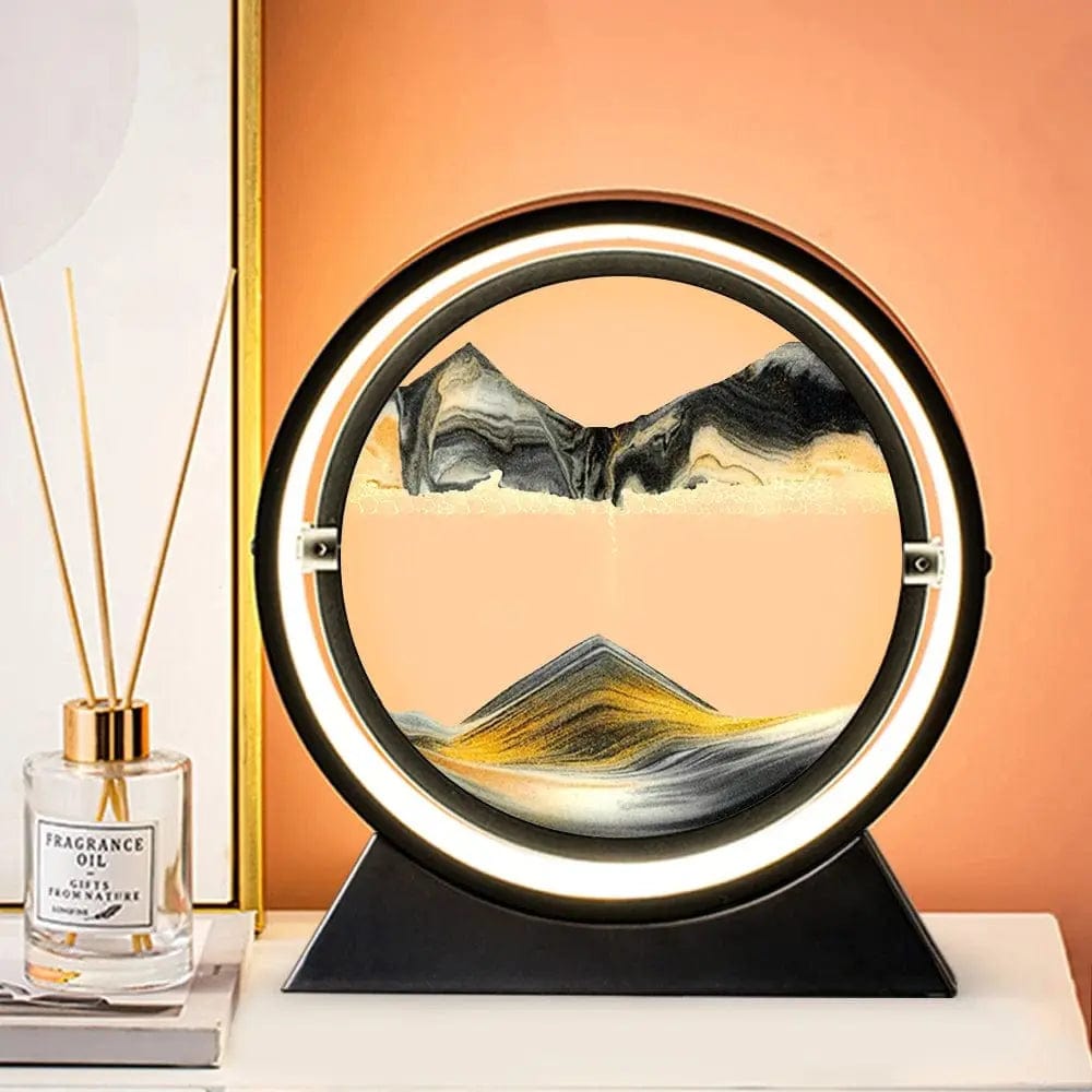 Essentialshouses USB Black Gold / 12 inch 🌊Deep Sea Sand Art Frame – 7–12″ Kinetic Hourglass
