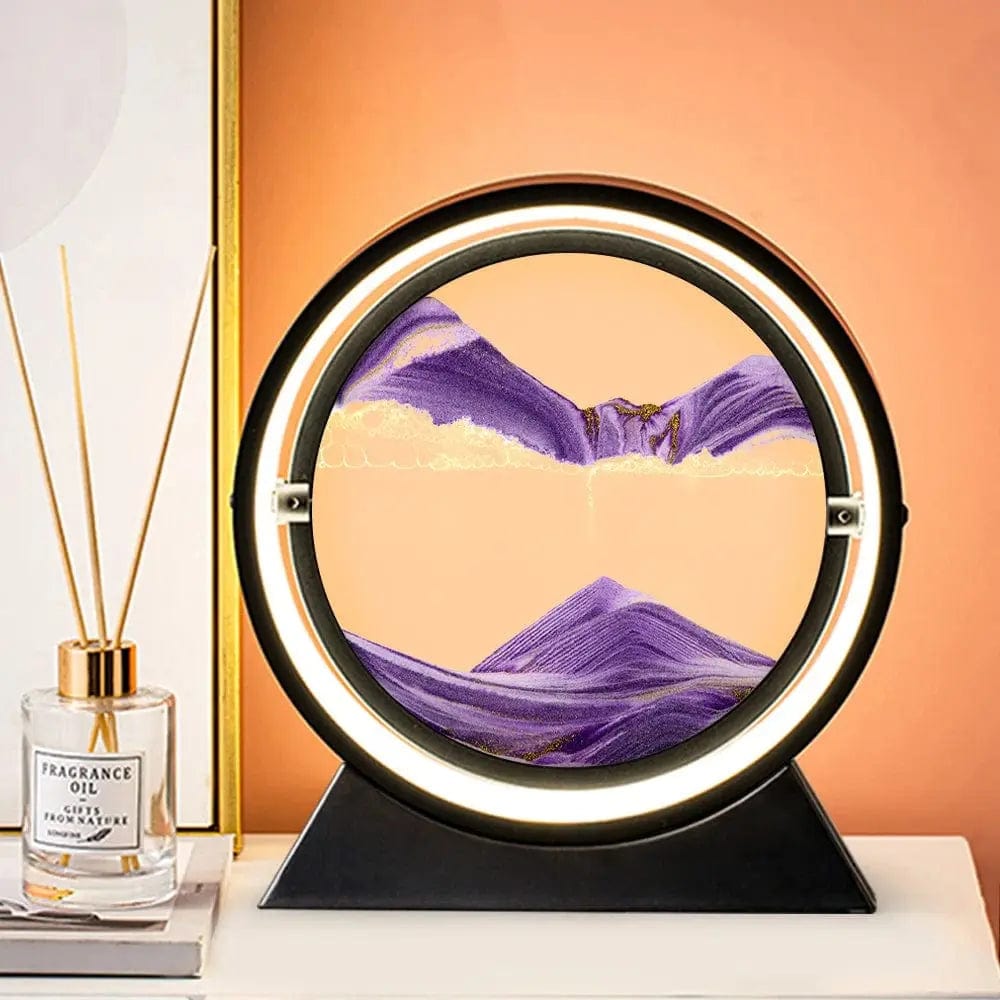 Essentialshouses USB Purple / 12 inch 🌊Deep Sea Sand Art Frame – 7–12″ Kinetic Hourglass