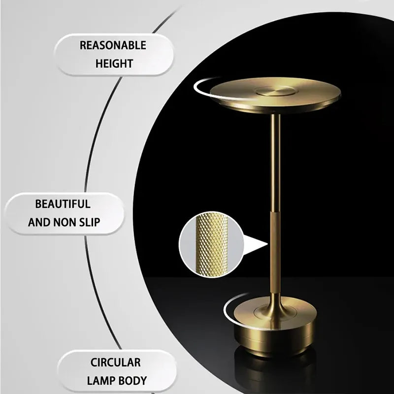 Essentialshouses USB rechargeable touch switch nightlight, several decorative lights beside the living room sofa, modern simple atmosphere lights