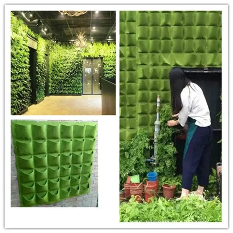 Essentialshouses Wall Hanging Pockets Planting Pot