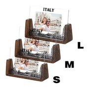 Essentialshouses Walnut / M 19.3cmx13cm Custom Couple Picture Frame
