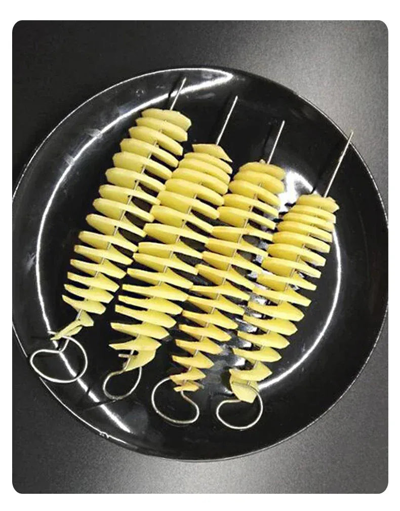 Essentialshouses Whirlwind Potato Spiral Cutter Potato Tower Making Machine Vegetable Slicer Creative Vegetable Tools Kitchen Accessories Gadgets