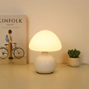 Essentialshouses WHITE / changeable Modern minimalist mushroom table lamp with three color switching and infinite dimming for home decoration atmosphere table lamp