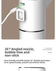 Essentialshouses white New Bathroom Automatic Sensing Soap Dispenser Type C Multiple Levels Contactless Electric Frother Charging Wall Mounted Vertical