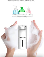 Essentialshouses white New Bathroom Automatic Sensing Soap Dispenser Type C Multiple Levels Contactless Electric Frother Charging Wall Mounted Vertical