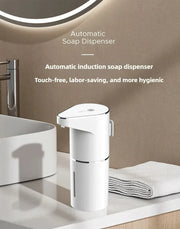 Essentialshouses white New Bathroom Automatic Sensing Soap Dispenser Type C Multiple Levels Contactless Electric Frother Charging Wall Mounted Vertical