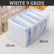 Essentialshouses White9grid36X25X20cm 🧺Underwear & Bra Organizer Storage Box – Streamline Your Wardrobe with Elegance